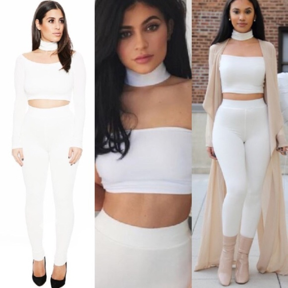 NW CHOKER CROP TOP IN *MOCHA*